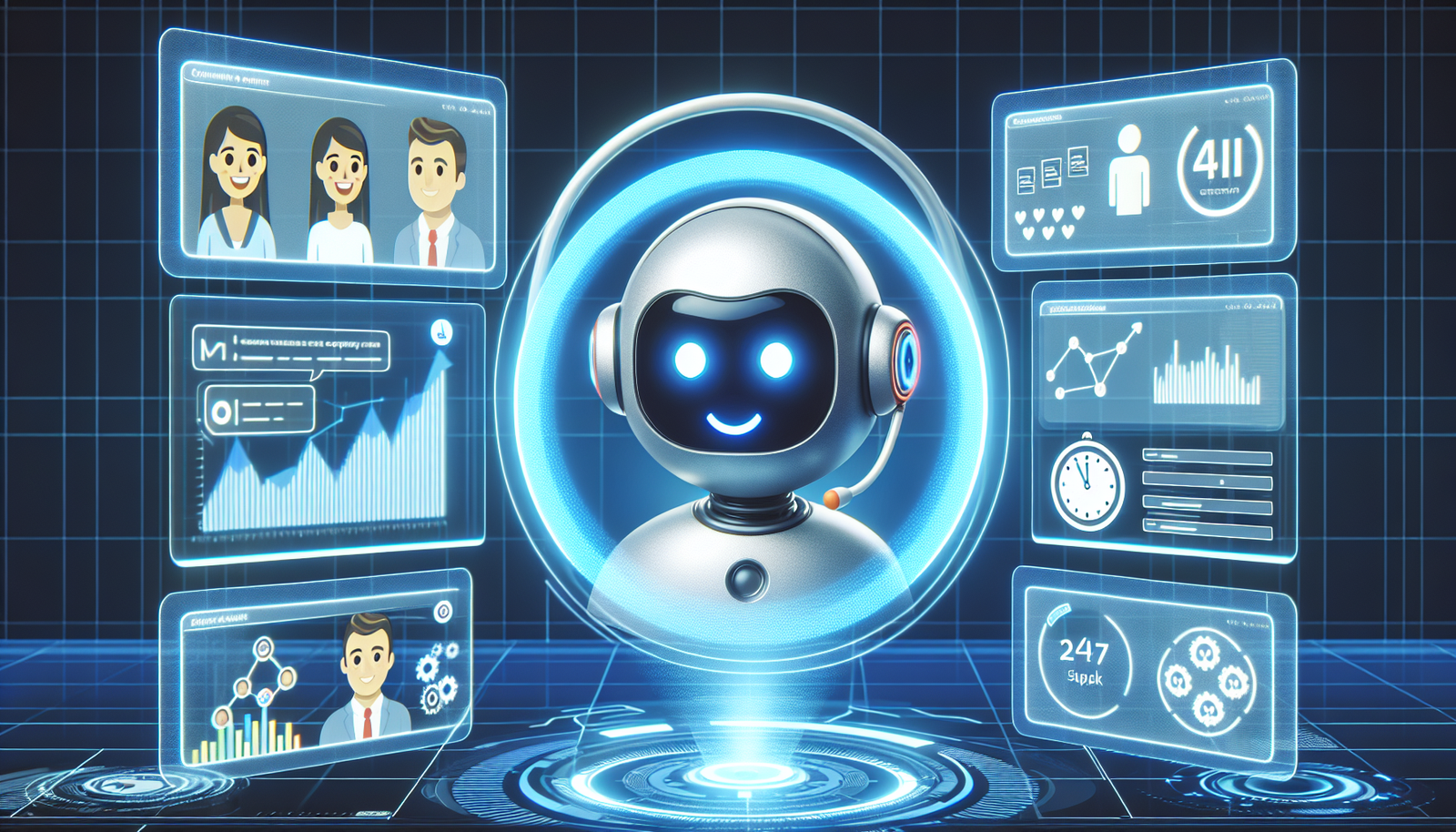 Illustration of maximizing customer satisfaction with AI chatbots understand customer intent